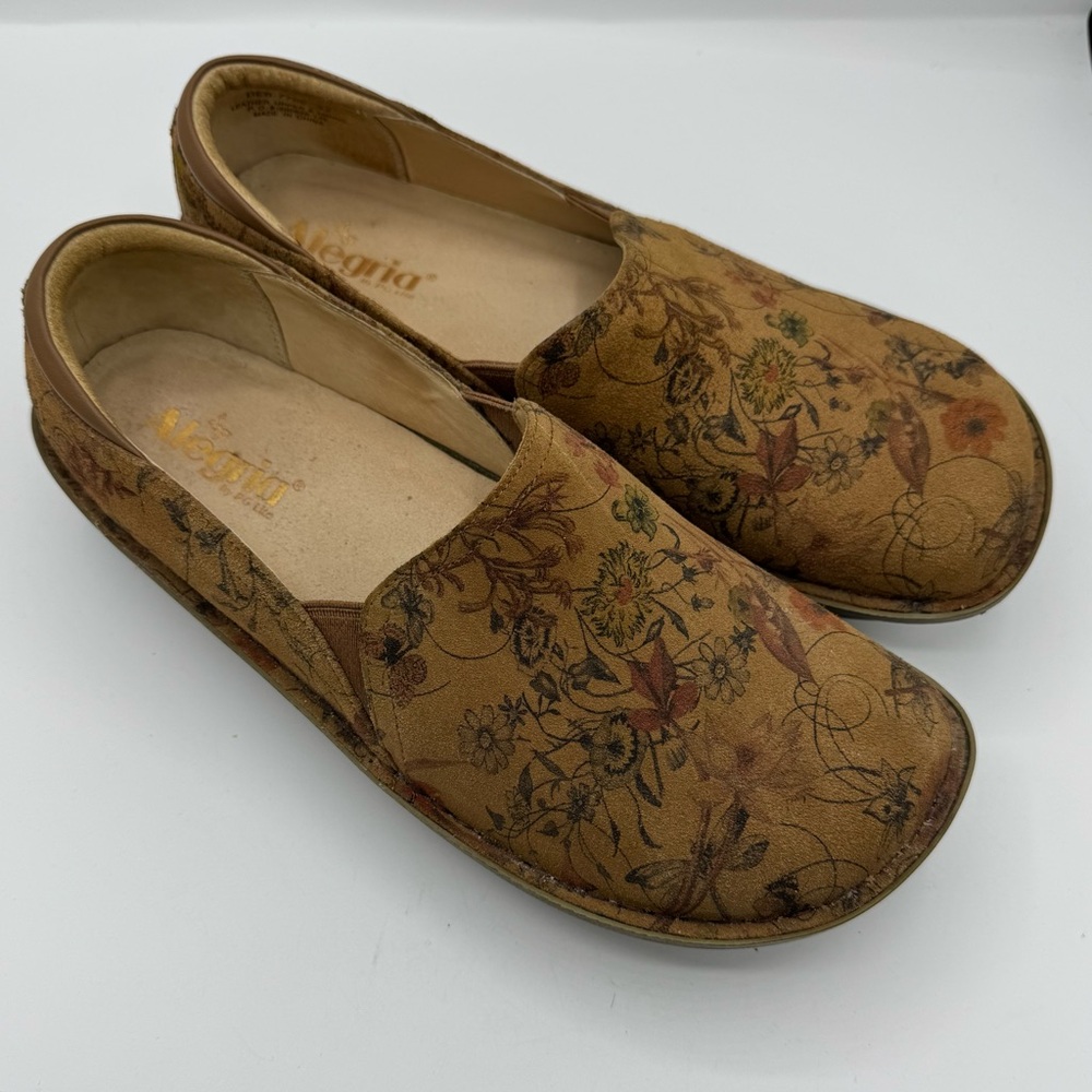 Alegria Debra‎ Woodland Wonders Leather Clogs Brown size 42 11.5/12 comfort